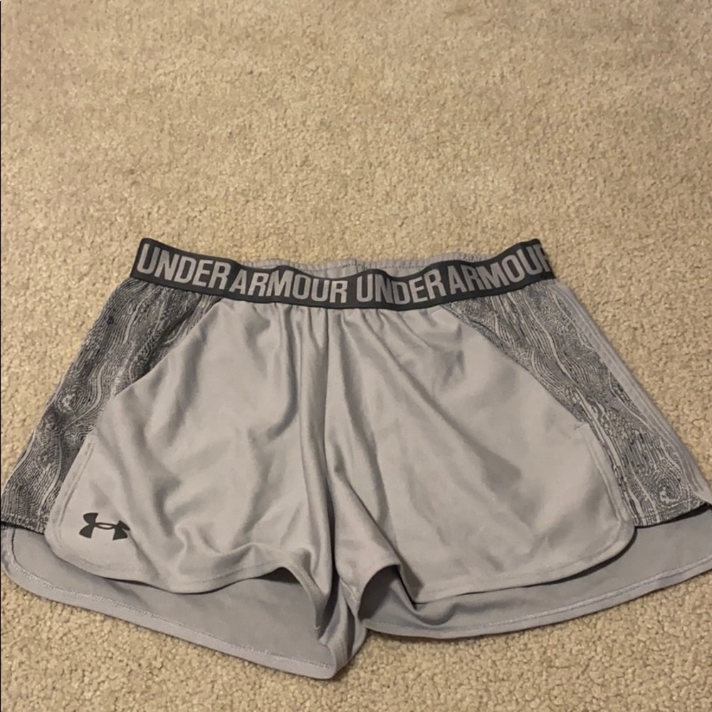 Size small, gray under armour shorts